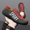 Men Handmade Leather Shoes Casual Hiking Shoes Outdoor Lacing Walking Driving Shoes Wide Head Over Sized