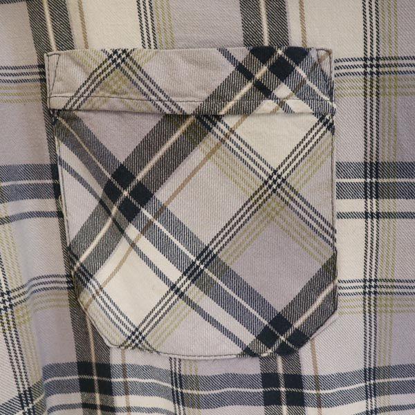 VINTAGE 60s 70s Sleeping shirt Grandpa shirt Long sleeve Check shirt Men's Used