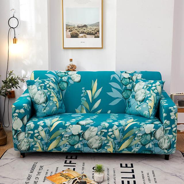 Stretch Slipcovers Latest All -Wraped Couch Cover 1 2 3 4 Seat Furniture Protector Sectional Chaise Longue Armchair Case