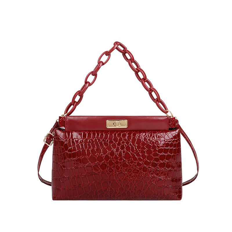 red crocodile bolsa