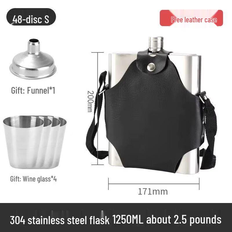 304 Stainless Steel Portable Hip Flask