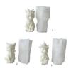 Cat Shape Candle Molds Silicone Molds Resin Casting Mold for Making Candle