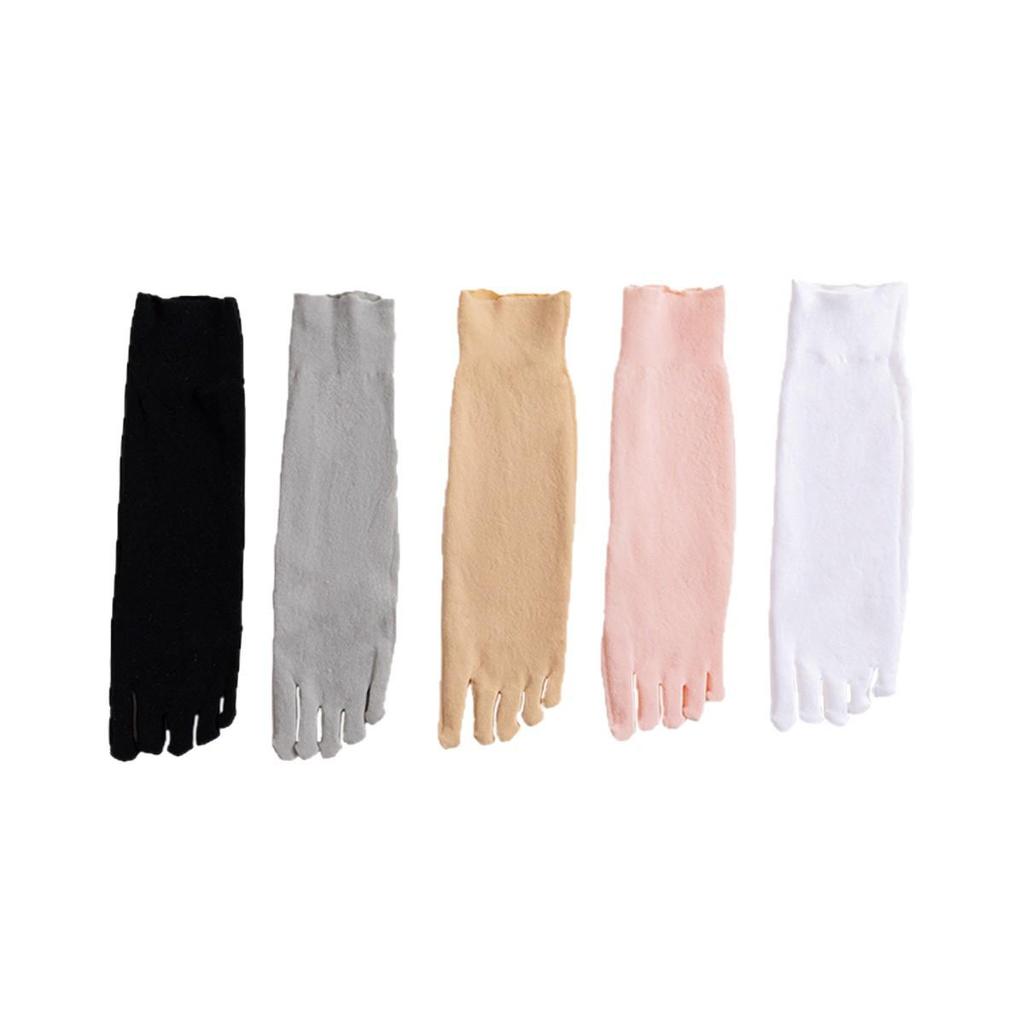 Women's Spring/Summer Velvet Ice Silk Five-Finger Socks – Japanese Style, Breathable & Sweat-Absorbent