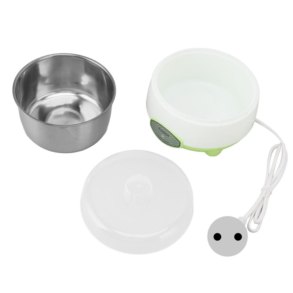 Compact Yogurt Maker Machine Stainless Steel Container Yogurt Maker for Homemade DIY Yogurt Green 15W