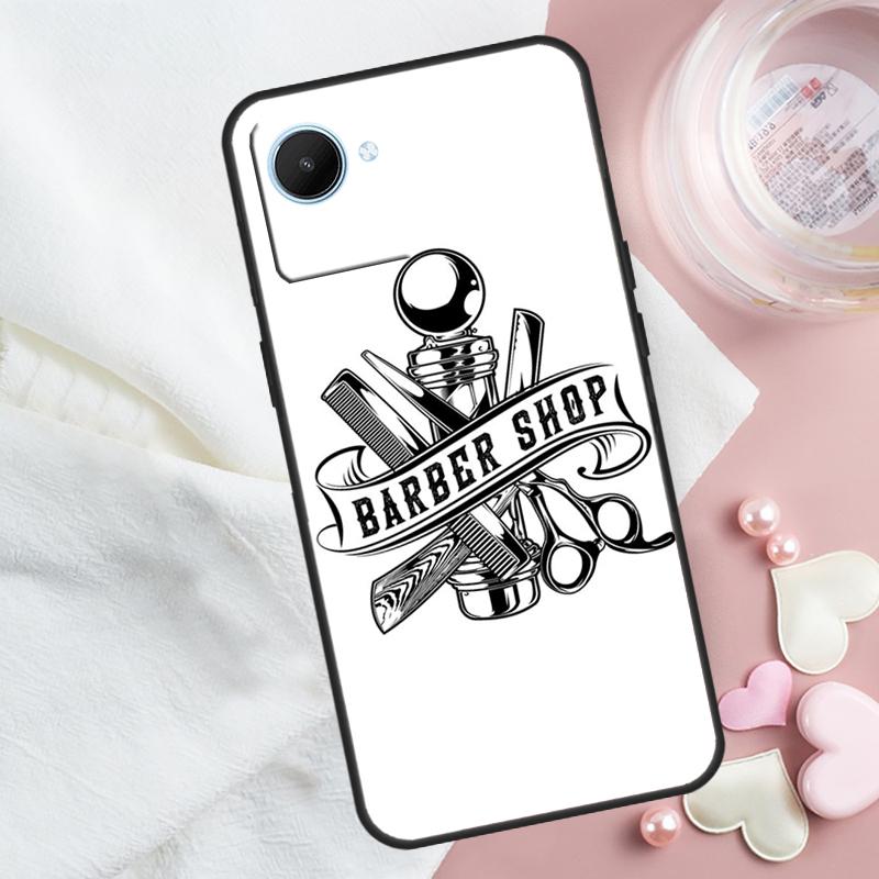 Barber Shop Hair Stylist Salon For Realme GT 6T 6 5 GT7 Pro C67 C75 C61 C55 C53 C51 C21Y C25S 10 11 12 13 14 Pro Plus Case