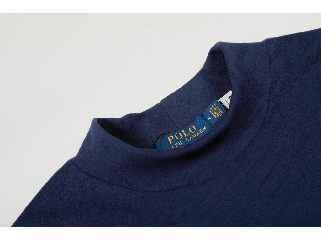 RL Ralph Klassischer Unisex Fleece Pullover: Exklusiver Rundhals & Halbhoher Halsausschnitt, Langarm