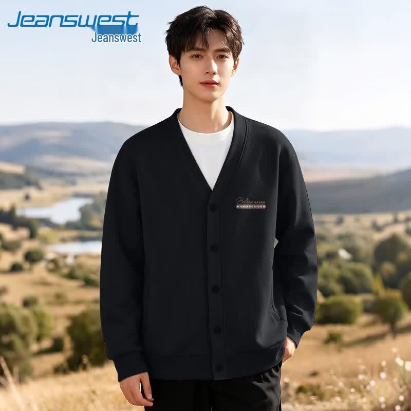 Jeanswest Men s American Style V-Neck Button Cardigan 3XL