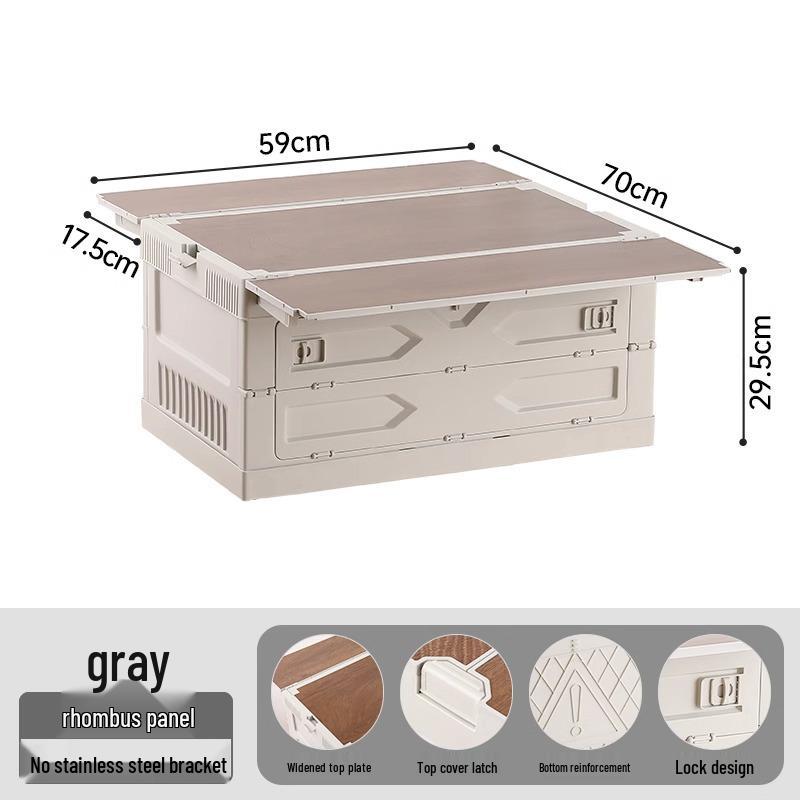 Camping Trunk Folding Storage Box for Outdoor and Picnic Organization