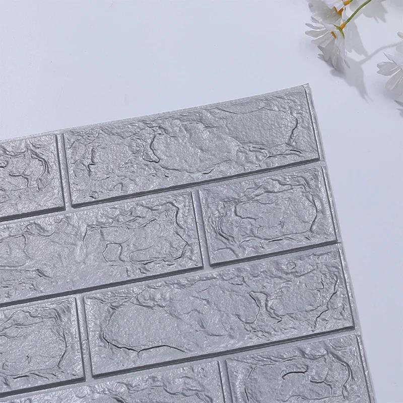 Autocolante decorative 3D din spumă Panou adeziv Decor pentru casă Sufragerie Dormitor Decor case pentru baie Tapet impermeabil