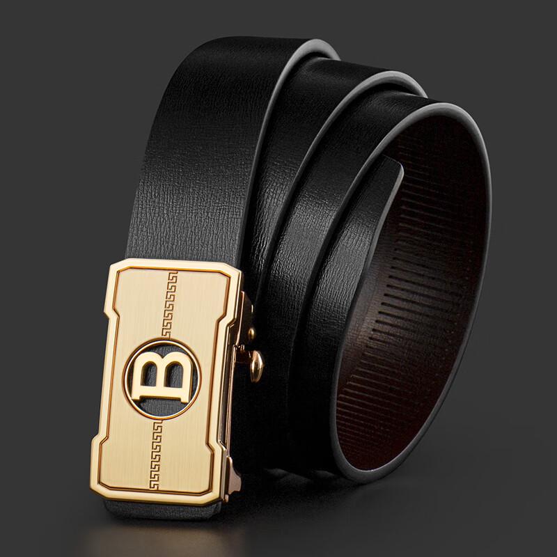 COW Men's Genuine Leather Automatic Buckle Belt