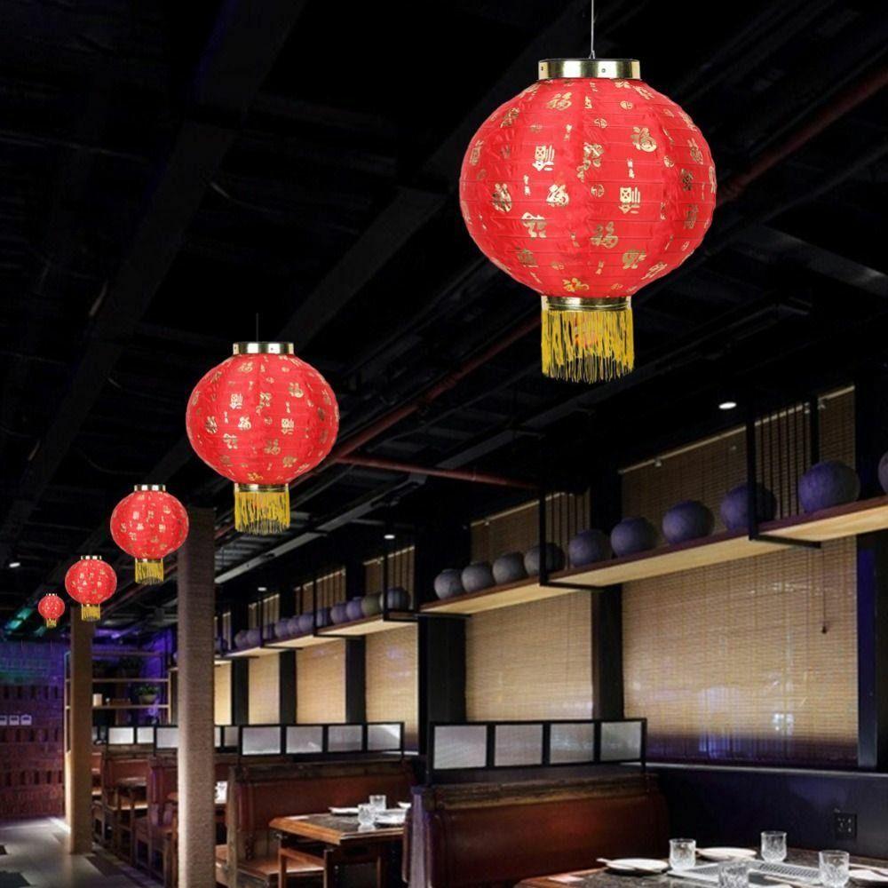 With Tassel Waterproof Cloth Home Celebration Lanterns Hanging Lamp New Year Supplies Craft