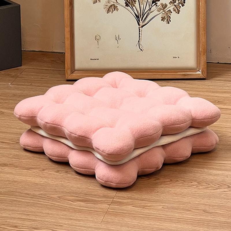

Creative Simulation Sandwich Cookie Plush Pillow Soft Comfortable Thick Seat Cushion Sofa Throw Pillow Living Room Home Decor 35x35x10cm