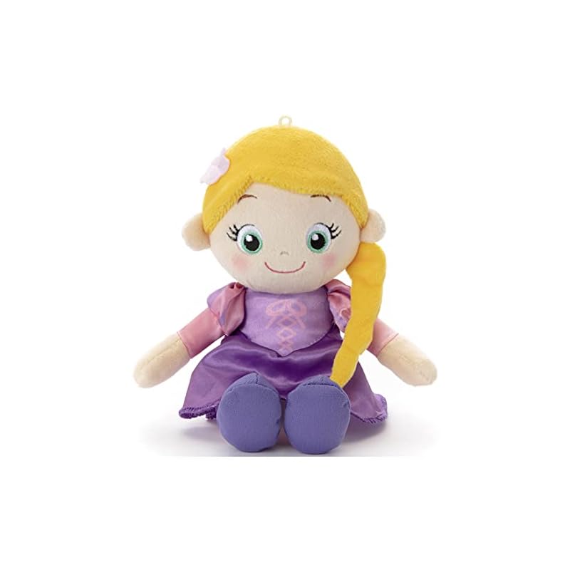 Takara Tomy Arts Disney Character Washable Beans Collection Rapunzel Plush Toy, Approximately 19cm Tall