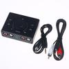 3.5Mm Rca Stereo Bi-Directional Audio Switcher 1 In 2 Out Or 2 In 1 Out 3.5Mm 2Rca Audio Switcher With Mute Button