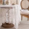 French Romantic Pastoral Lace Tablecloth Dessert Table Wedding Decoration Photo Coffee Table Tablecloth Dining Table Cloth Large Round Table