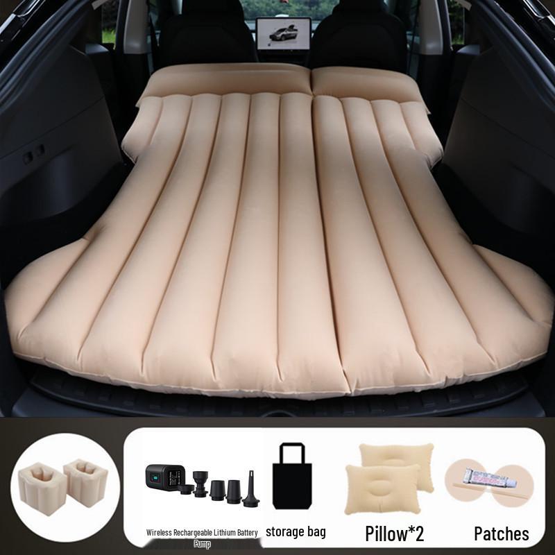 Tesla Model Y/3 Rear Seat Inflatable Mattress - Foldable Car Sleeping Pad