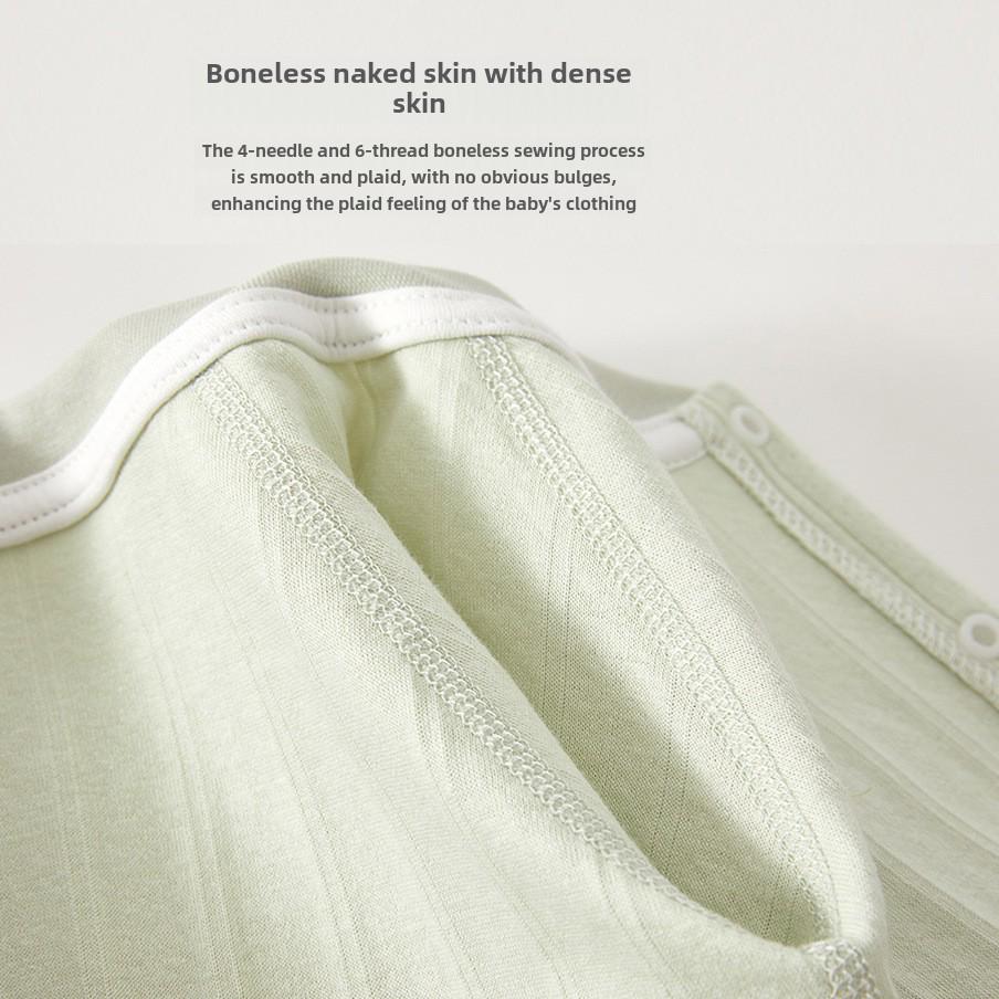 Newborn Pure Cotton Long-Sleeve Jumpsuit for Spring/Autumn - Baby Romper Pajamas for Crawling