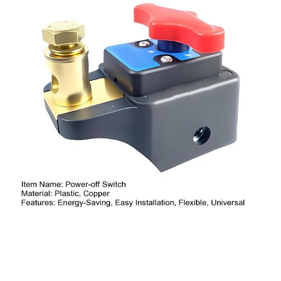 Battery Disconnect Isolator Switch 12-24V Universal Heavy Duty Brass Energy Saving Power Off Switch Smart Car Battery Disconnect Switch