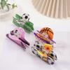 Creative Design Basketball Print Hair Claw Trendy Style Football Hair Clip  For Women