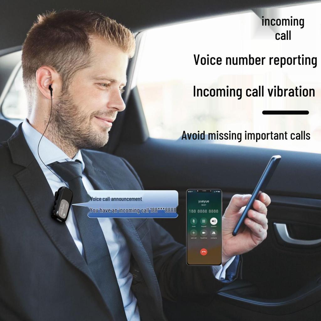 K75 Clip-on Bluetooth Earbud: Single In-ear, Long Battery, Fast Charging, Smart Display, Cycling Noise Cancellation