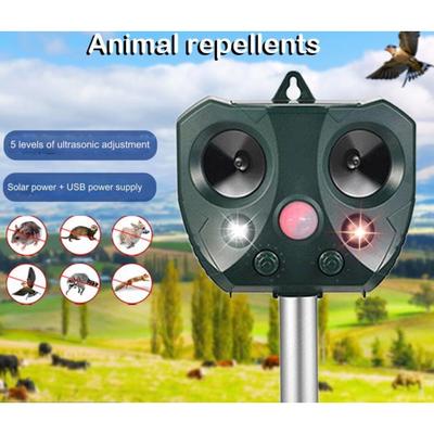 Ultrasonic Mouse Repeller, Infrared Induction Multi-Functional Bird Repeller, Outdoor Solar Animal Repeller