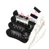 5 Pairs of Ladies Spring and Summer New Style Flowers Sexy Thin Transparent Cotton Bottom Glass Silk In The Tube Socks