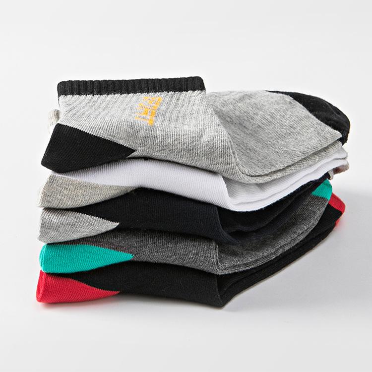 Men's Mid-calf Socks, Breathable Sports Socks, Spring and Autumn Men's Socks, Long Socks