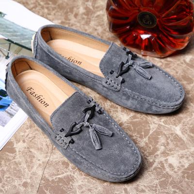 Mocasines nuevos para hombre, cómodos zapatos de gamuza, de cuero, para boda, estilo británico, antideslizantes, estilo retro, para conducir, brogue.