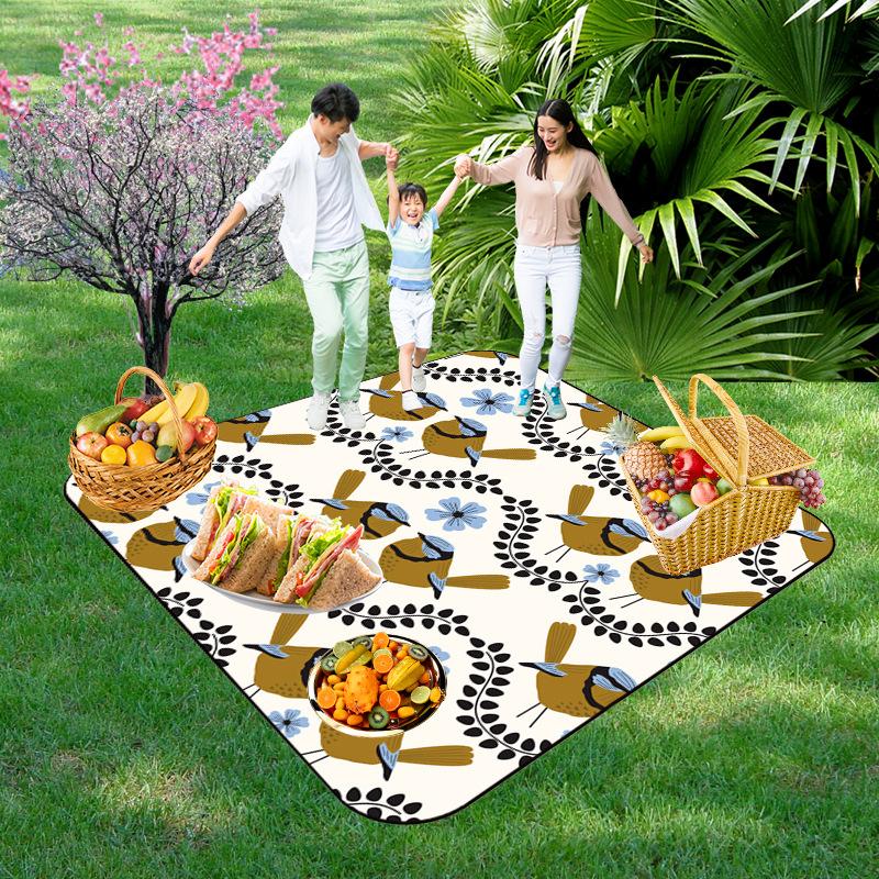 Picnic Blankets Extra Large, Waterproof Foldable Outdoor Beach Blanket,3-Layer Picnic Mat for Camping, Hiking, Travel, Park, Concerts