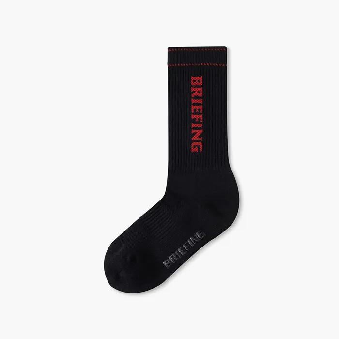 WOMENS LOGO CREW SOCKS_BLACK