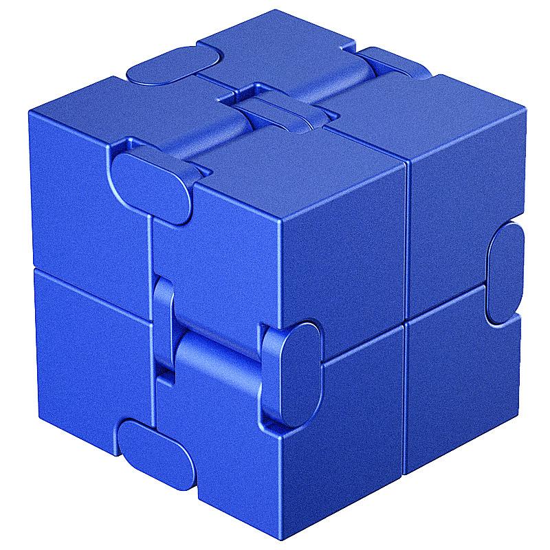 Metal Magic Cube Stress Relief Toy Cube Portable Educational Toys Decompresses Relax Toys for Children Adults Birthday Gift