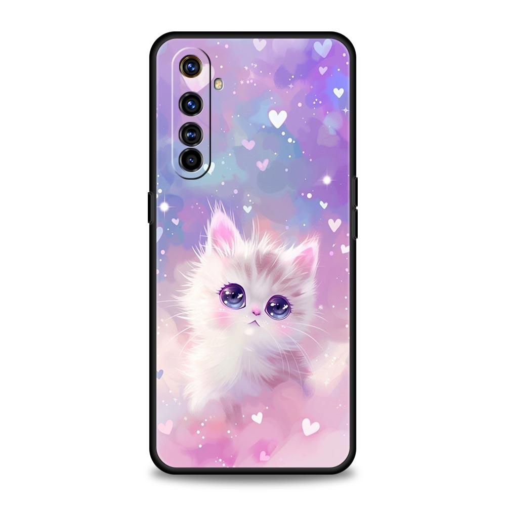 Colorful Cat Design Case For Realme C67 C63 C55 C53 C35 C25 C21 GT 2 3 5 6 10 11 12 13 Pro Plus 5G Soft TPU Phone Cover Fundas