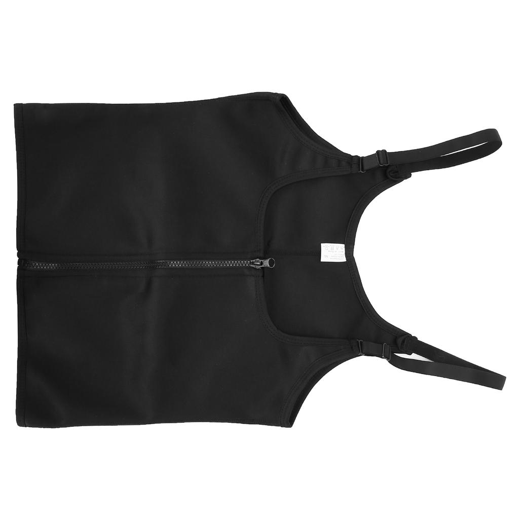 2 in 1 Sportlicher Body Shaper Verstellbarem Reißverschluss Schweißweste Taillentrainer für Frauen FitnessS für 45‑50kg Personen