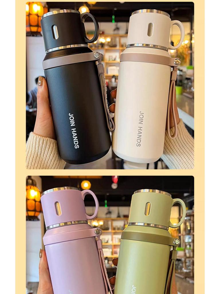 2025 High-Quality 316 Stainless Steel Thermos Cup with Lid for Girls – Ideal for Tea and Water, Perfect for Students.