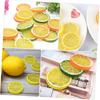 Alipis 13pcs Imitation Lemon Slice Home Decor Lemons Plastic Ornaments Artificial Lemon Slices Artificial Lemon Model Mini Basket Lifelike Lemon