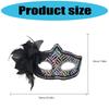 Elegant Side Flower Rhinestones Mask Breathable Face Mask Comfortable Wear Theatrical Use Costume Role Play Mask
