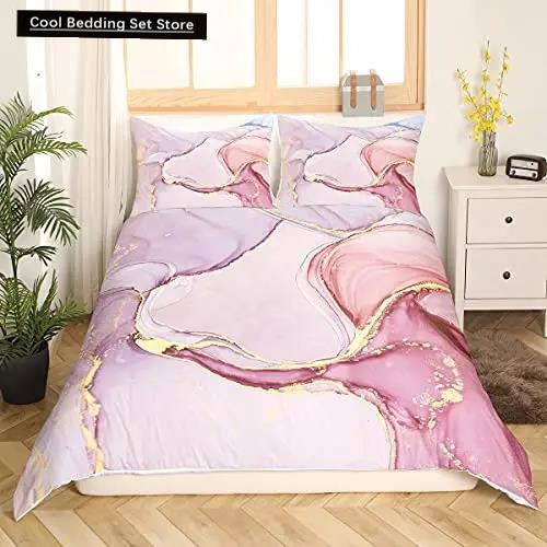 

Цветной блестящий пододеяльник, комплект, девчачий розовый, пастельный, современный, для девочек, женское одеяло, двойной, королевский, полиэстер, одеяло EU single(135x200cm)