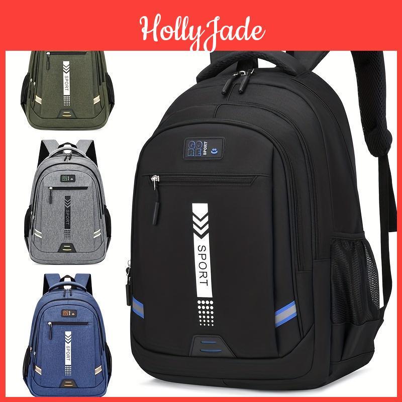 Capacity Mens Leisure Backpack Large Travel Backpack Business Computer Mountaineering Bag Middle School High School College Student Schoolbag