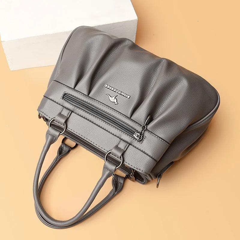 Weiße Luxus-Handtaschen Damentaschen Designer-Umhängetaschen für Damen 2023 Neue Leder-Schultertasche Damen Lässige große Einkaufstasche Sac