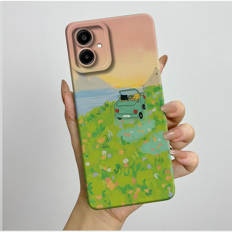 

Чехол для телефона Samsung Galaxy A07 4G, модный, эстетичный стиль, мягкий жидкий силикон, противоударная задняя крышка, противоскользящий Fundas Samsung A07