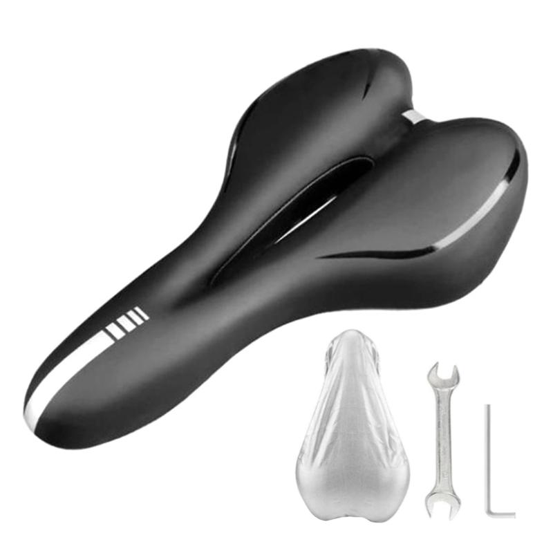 Silicone Bicycles Saddles Cycling Cushions Road Bike Saddles Pad Nonslip Bike Cushions Shock Absorption Seats Pad Enduring