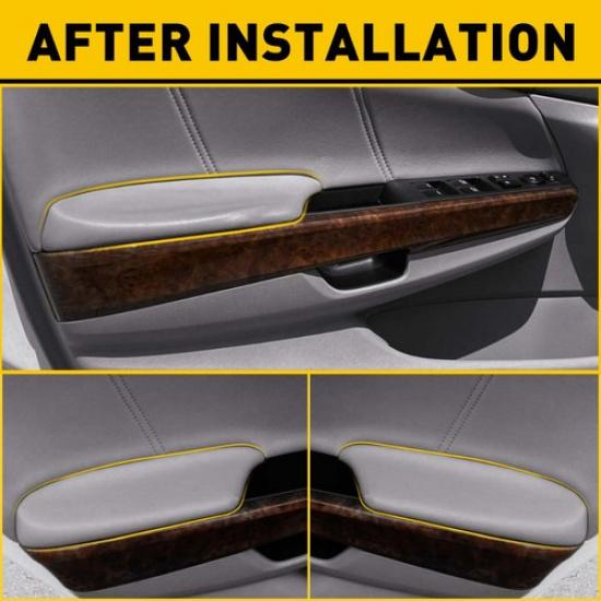 1 Pair Gray Door Panel Armrest Front LH & RH For Honda Accord 2.4/3.5L 2008-2012