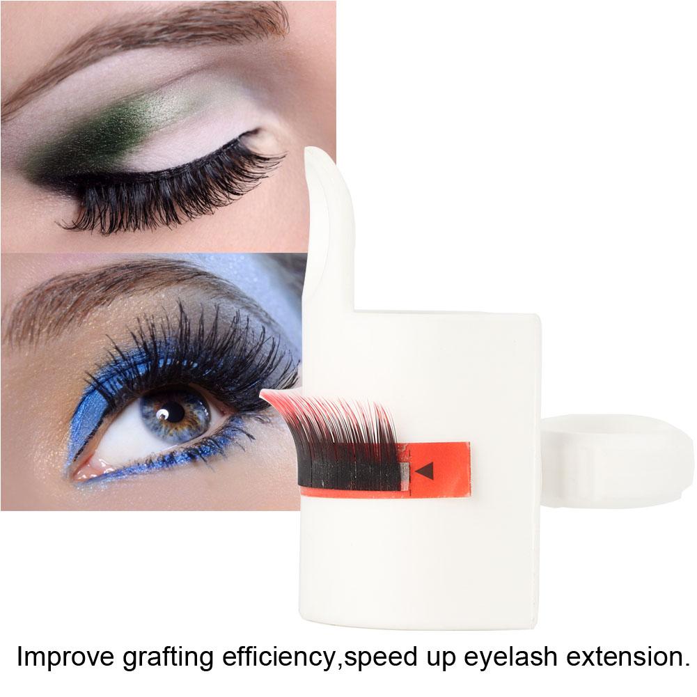 Grafting False Eyelashes Extension Glue Cup U Shaped Pallet Lashes Holder Makeup Tool 01#