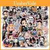 Kimetsu No Yaiba Set de Pegatinas de PVC 50 piezas Impermeables y Resistentes al Sol Calcomanías de Anime para Equipaje Skateboard y Más