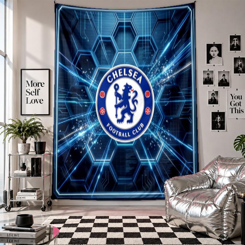Chelsea FC Wall Tapestry Home Decor Wall Hanging Cloth for Bedroom Living Room Background