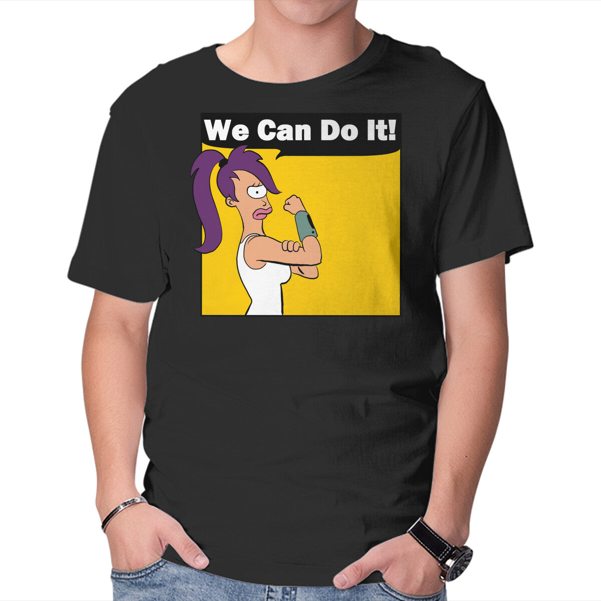 Unisex Crew Neck T-Shirt We Can Do It Graphic Short Sleeve Casual Tee XXXXL