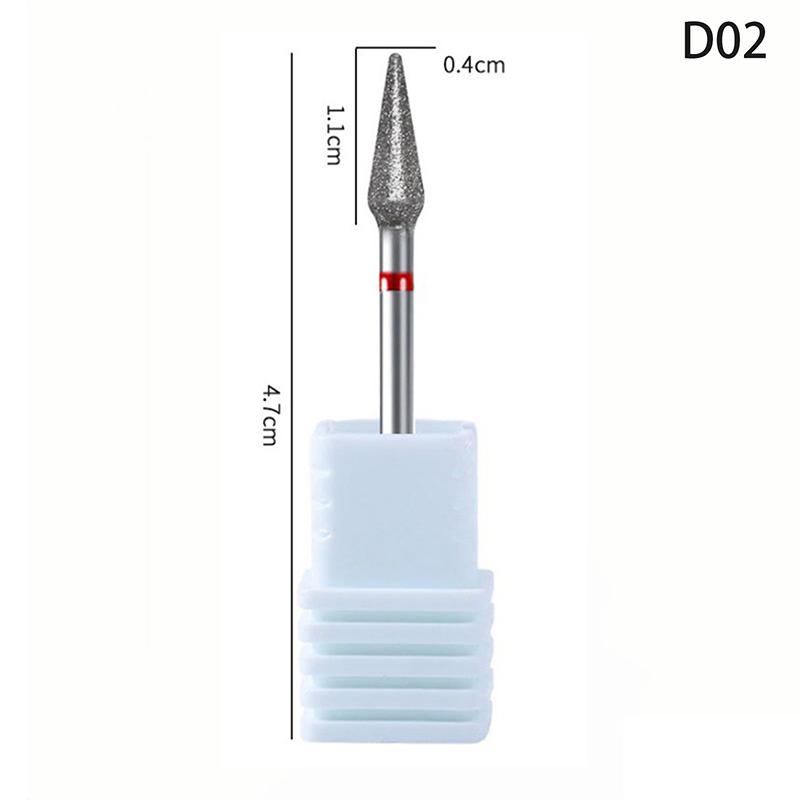 Diamond Nail Drill Bit Mill Cutter All For Manicure Machine Bit Tools Accessories Cuticle Clean For Removing Nail Gel