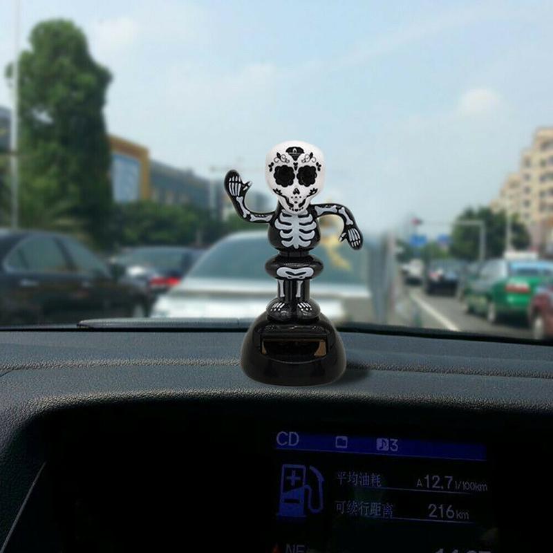 Solar Powered Dancing Halloween Swinging Animated Bobble Dancer Toy Car Decor Boy Girl Handcrafted Gift Birthday Present Party