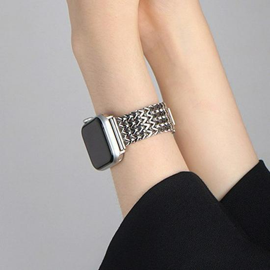 Stainless Steel Love Weaving Watch Band for Apple Watch Ultra/SE