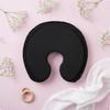 Black Gel Breast Pad Stitched Edge Chest Compress Curved